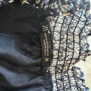 ZARA floral mini skirt